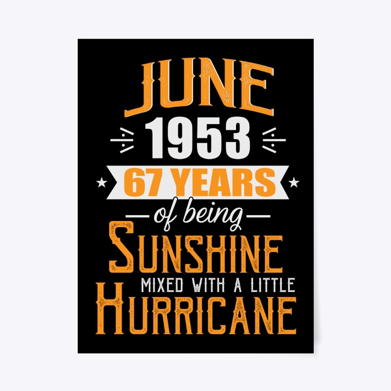 June 1953, 67 Years Anniversary Gift