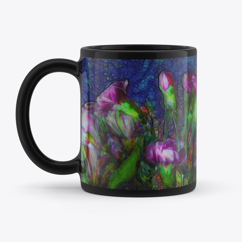 Abstract Pink Carnations