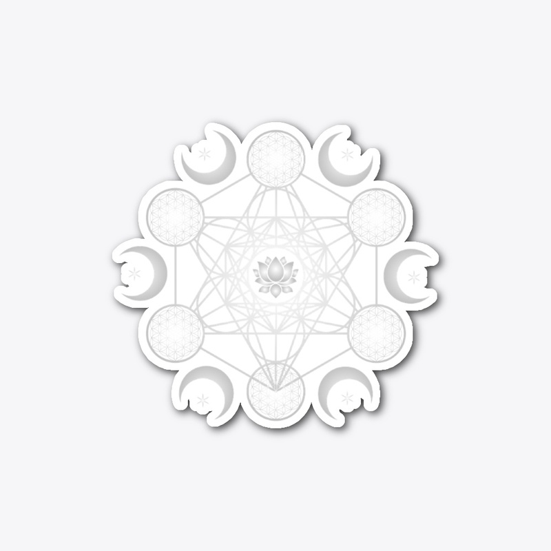 sacred geometry mystical moon t-shirts 