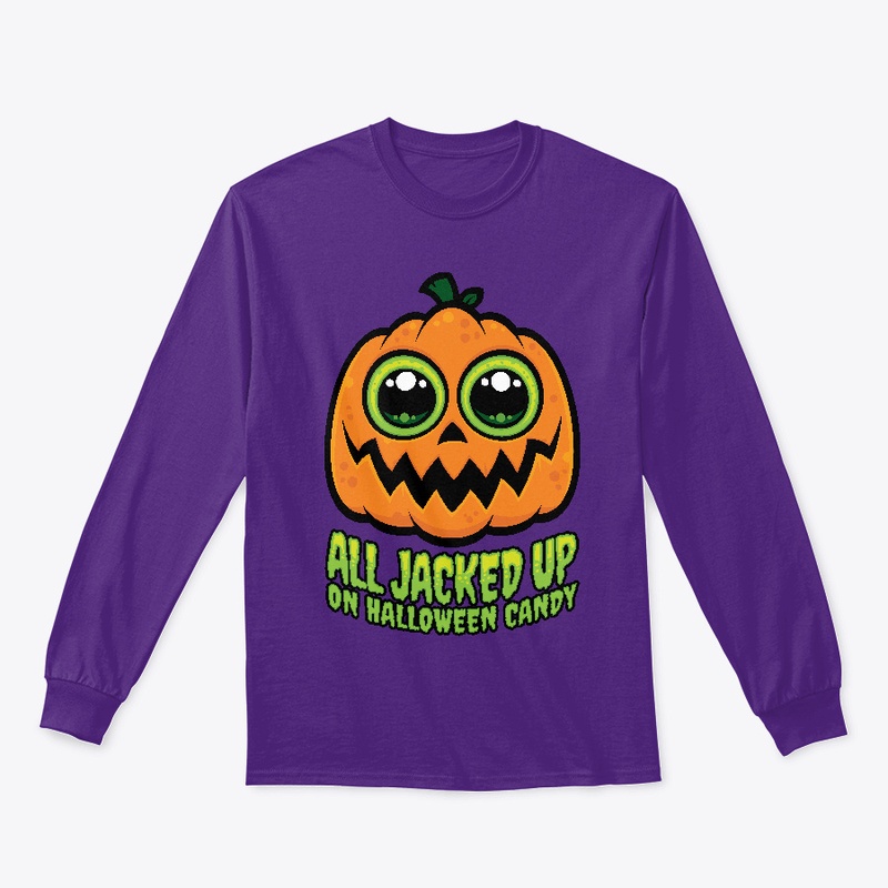 All Jacked Up on Halloween Candy Pumpkin