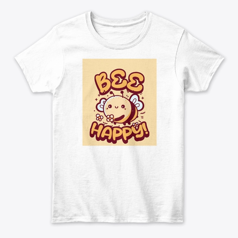  "Be Happy" t-shirt design
