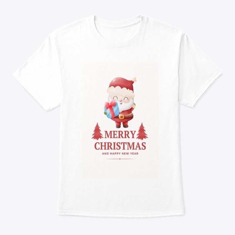 Cute Santa Claus with Christmas Gift