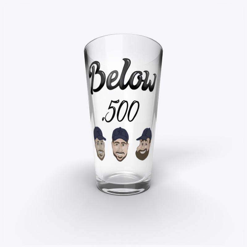 Below .500 Pint Glass