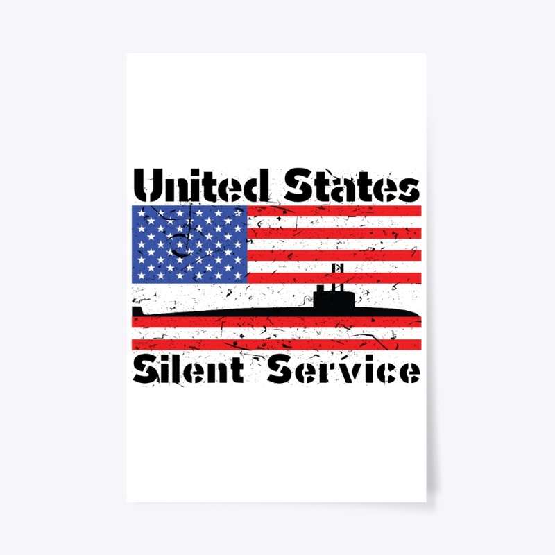 United States Silent Service Sub Flag