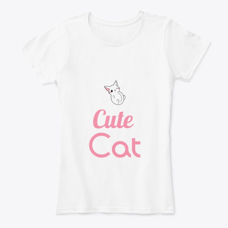 Cute Cat T Shirt Design