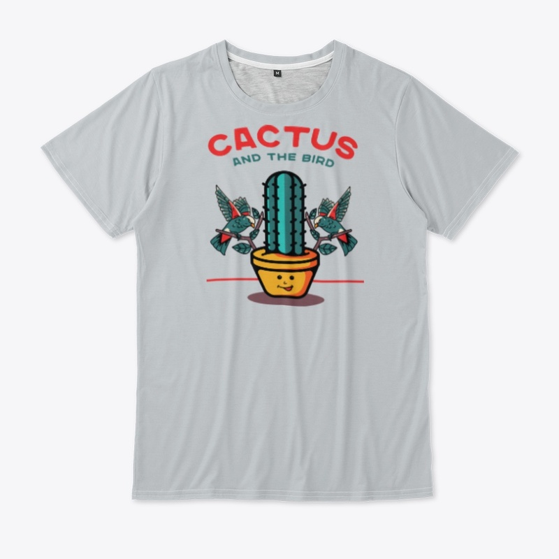 Cactus and The Bird T- shirt Design