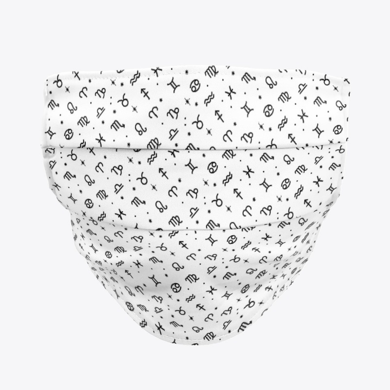 Lucky Zodiac Symbols Black on White