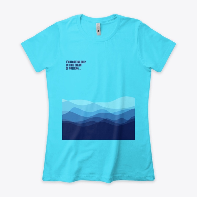 Ocean of nothing - Blue written