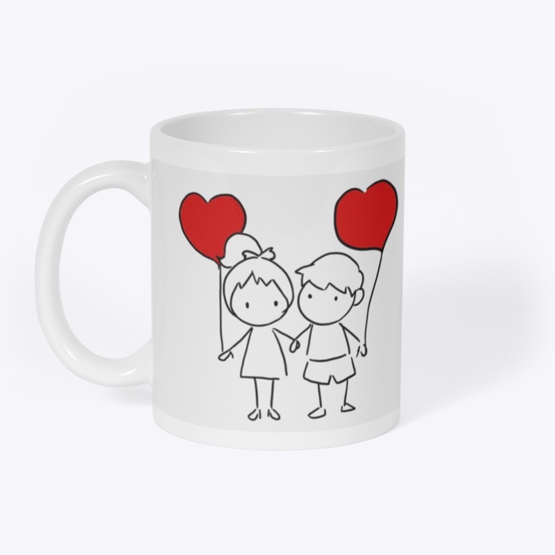 Couple in love cup