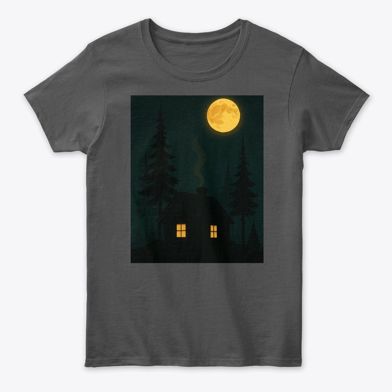 Moonlit Cabin Serenity