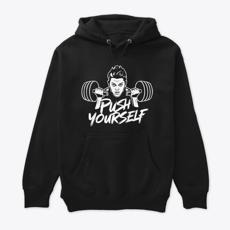 Push Yourself Typography Gym T-shirt