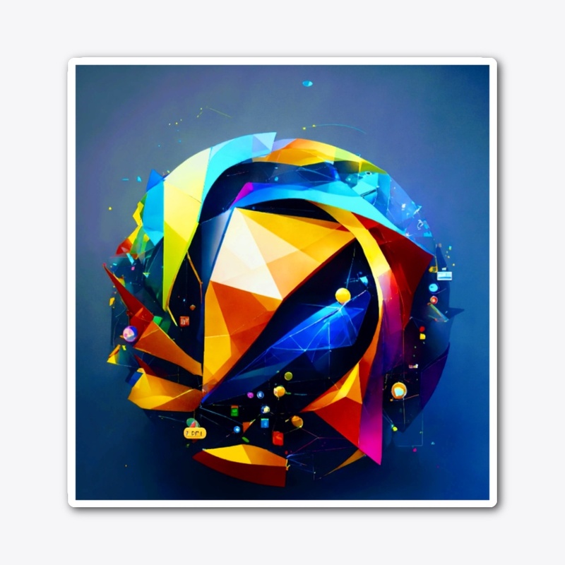 Futuristic Colorful Robotic Sphere 