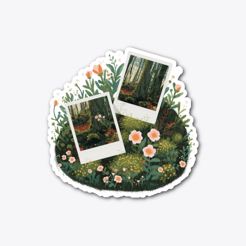 Moss on Old Polaroids