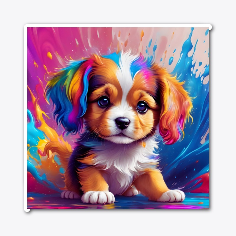 Colorful Splash Puppy - PG18