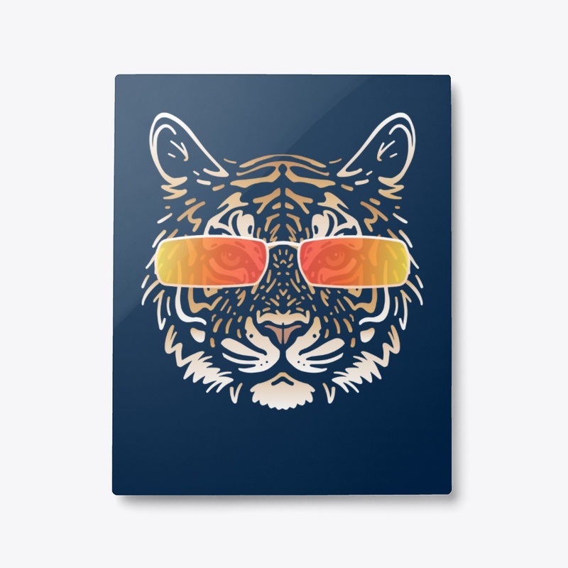 Cute Tiger in Sunglasses (Colored+sg07)
