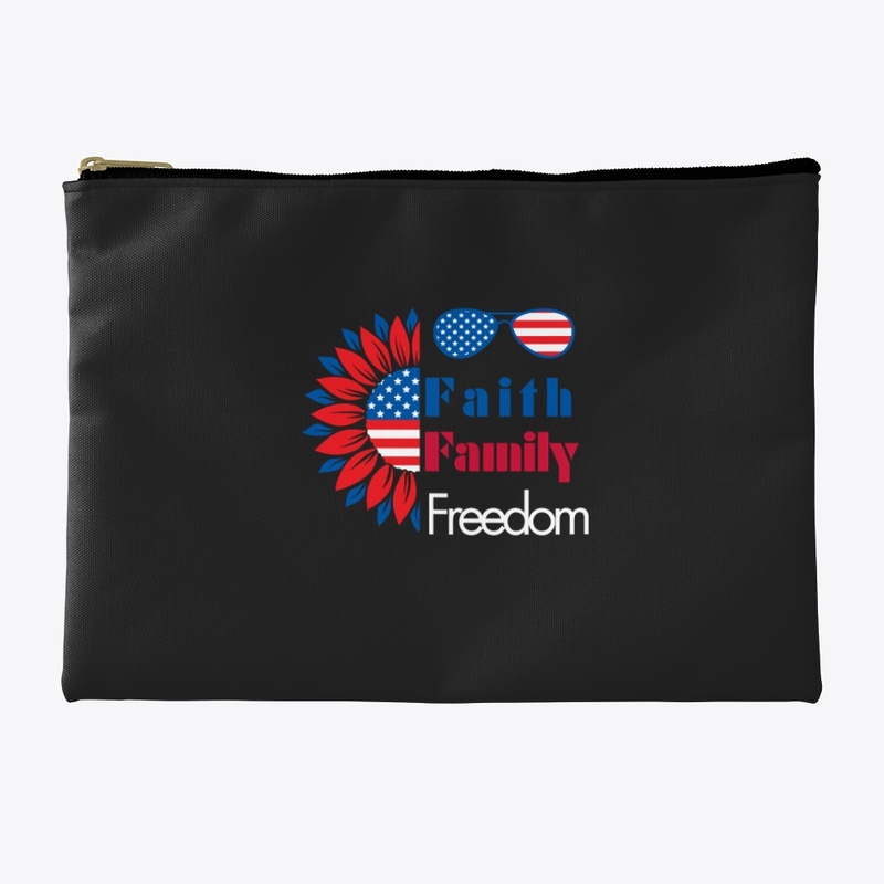  4th July Faith Family Freedom Graphic