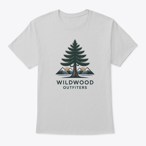 Wildwood Pine  Light Steel T-Shirt Front
