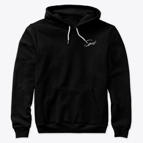 Spoit   Black Signature Hoodie Black Kaos Front