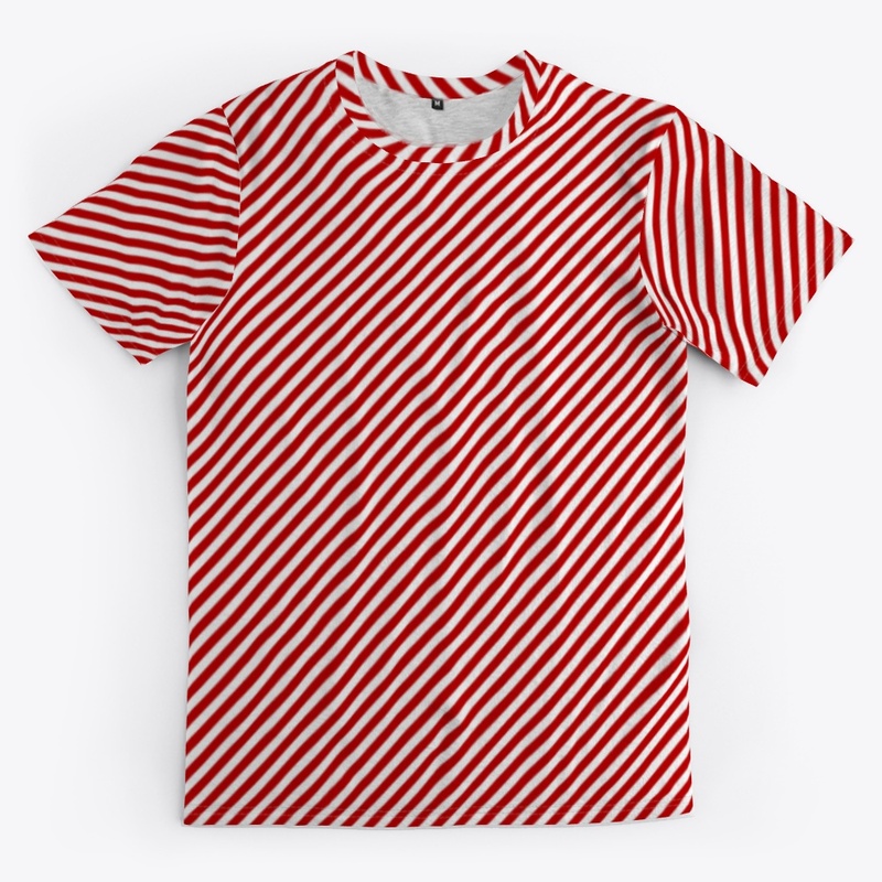 Christmas Candy Cane Strips
