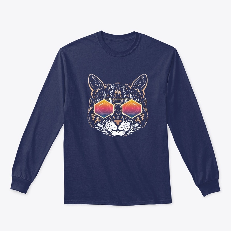 Cute Cat in Sunglasses (Colored+sg03)