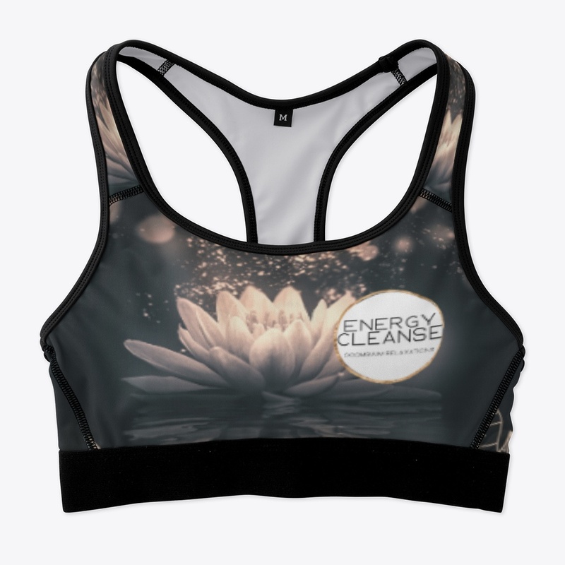 Energy Cleanse♥ White Lotus Sports Bra