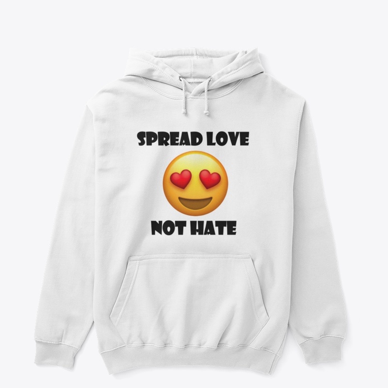 Spread Love Not Hate Eye Heart Emoji 1