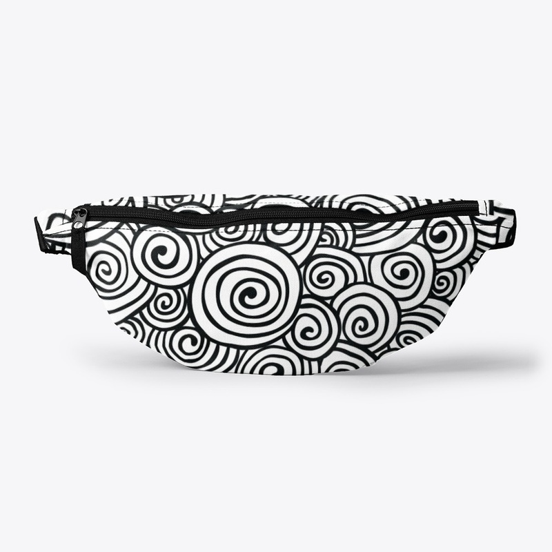 Black and White Swirl Pattern tshirt