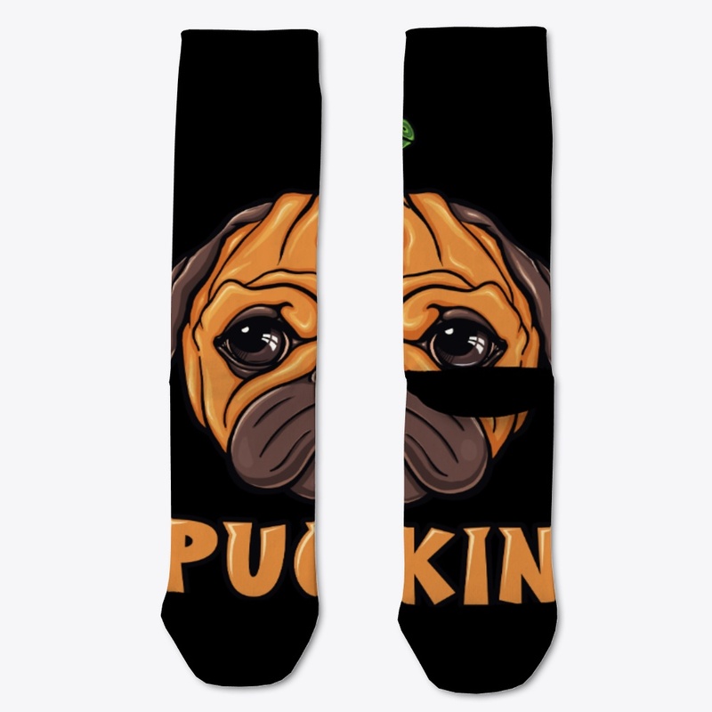 Pugkin - Halloween Pug Pumpkin Slim Fit 
