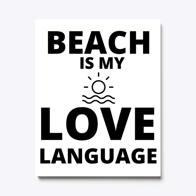 Beach is my love language funny summer q