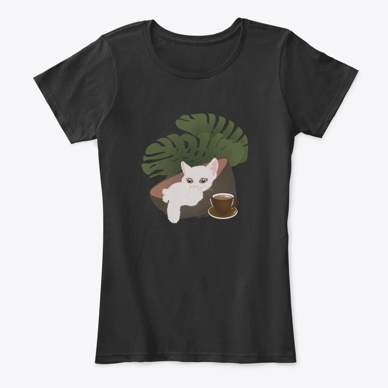 White Cat Coffee and her Montera Plant