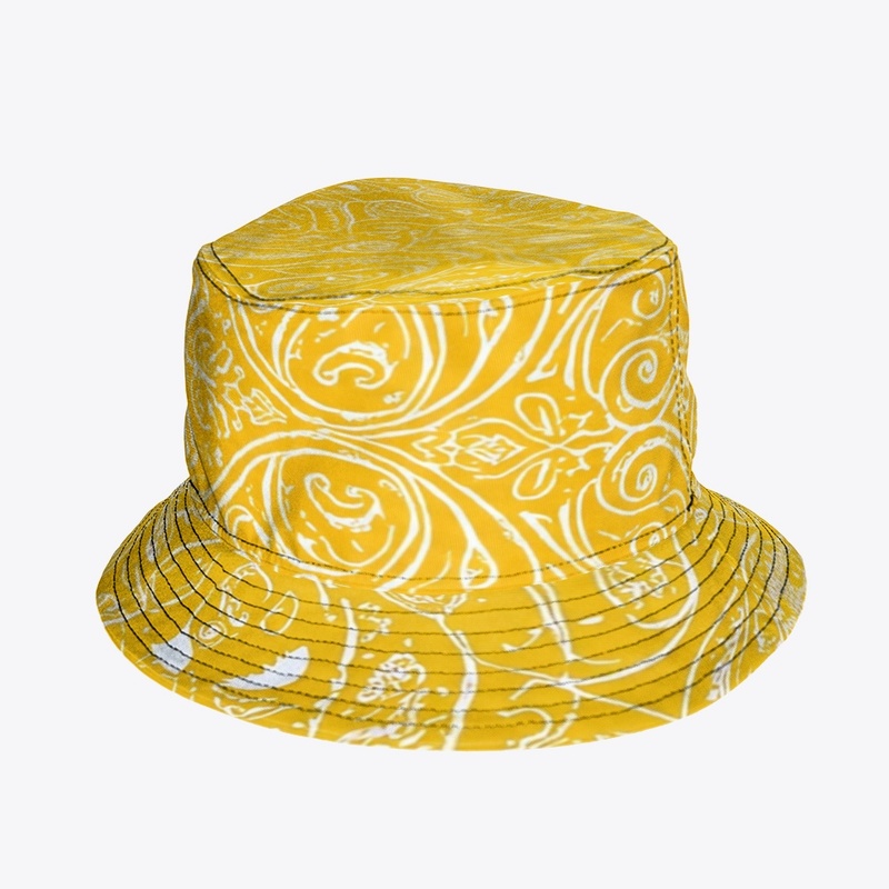 KCizzle Yellow Paisley Print