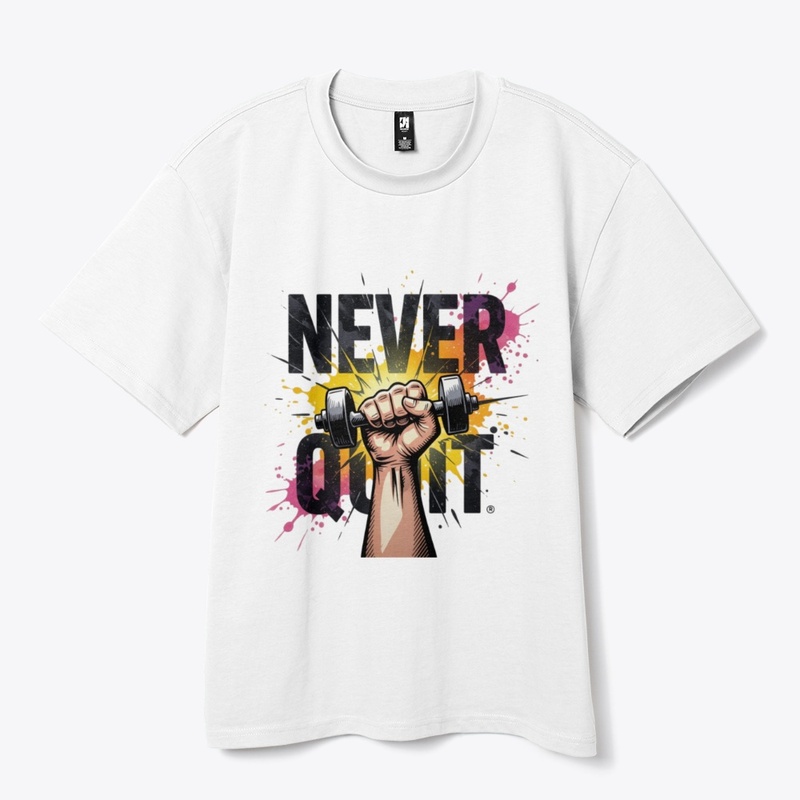 Never Quit – Dynamic Dumbbell T-Shirt