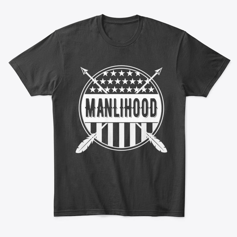 Stars and Stripes Manlihood White Logo