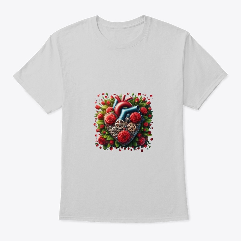 Heart and flowers