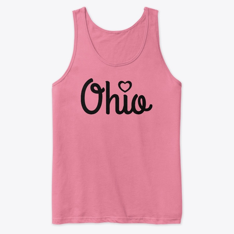 Cursive Ohio Dot Heart by LCC