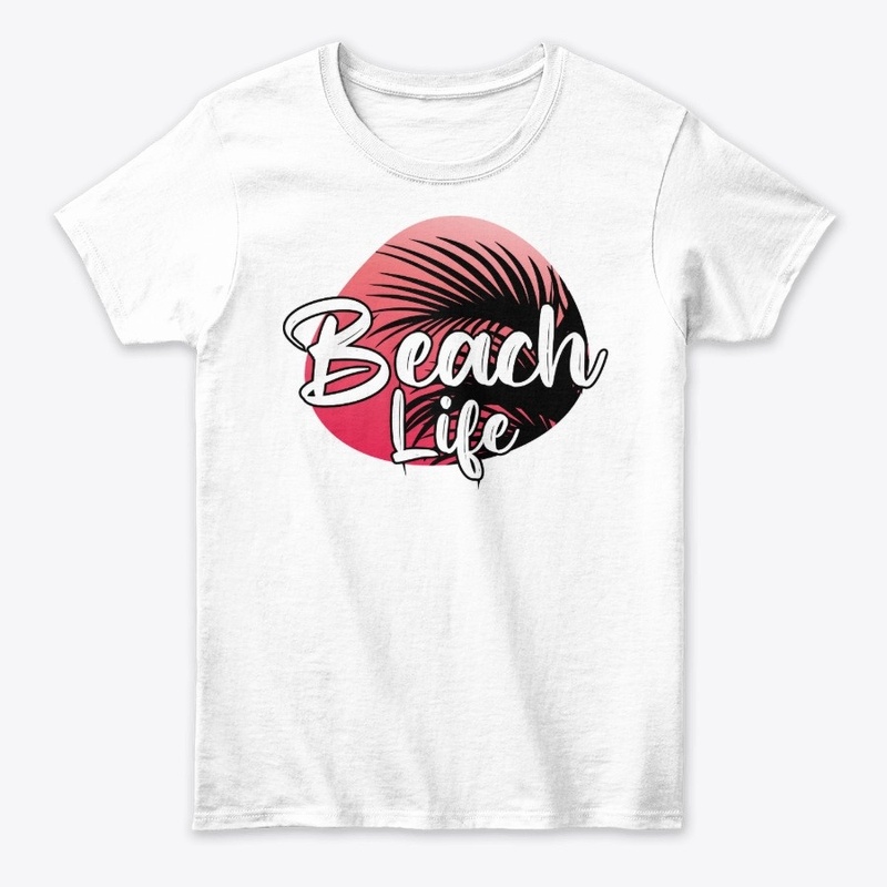 Beach life tee-shirt design