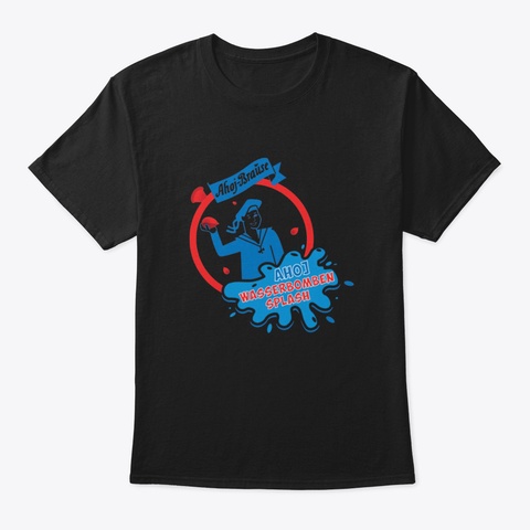 Ahoj Brause Sweet Drink Black T-Shirt Front