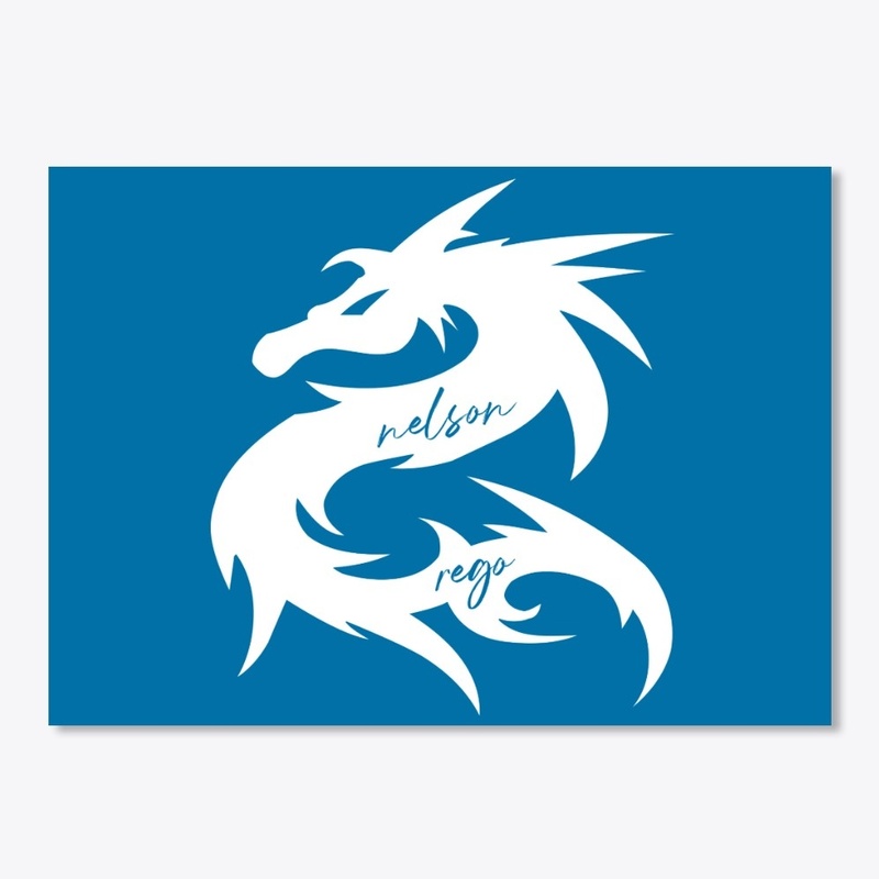 002W NELSON DRAGON LOGO - WHITE