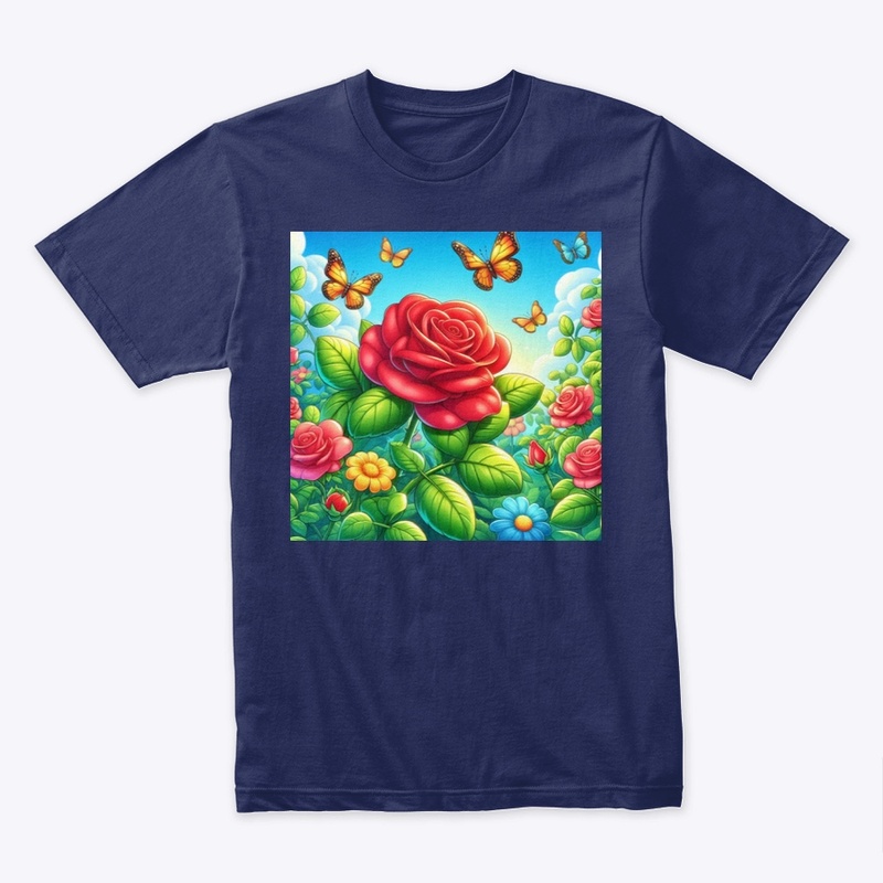 Enchanted Butterflies And Roses