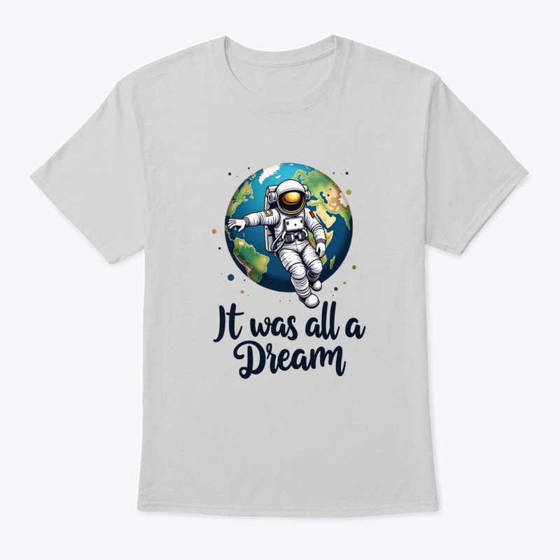 Astronaut Floating Over Earth Design