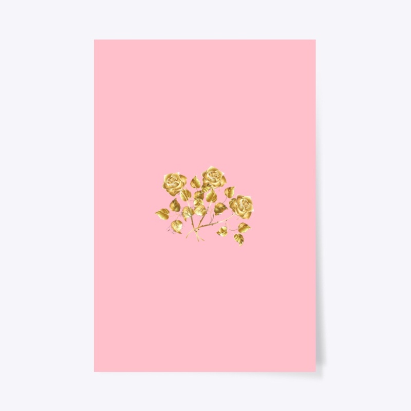 golden flower pillow, towel, canvas