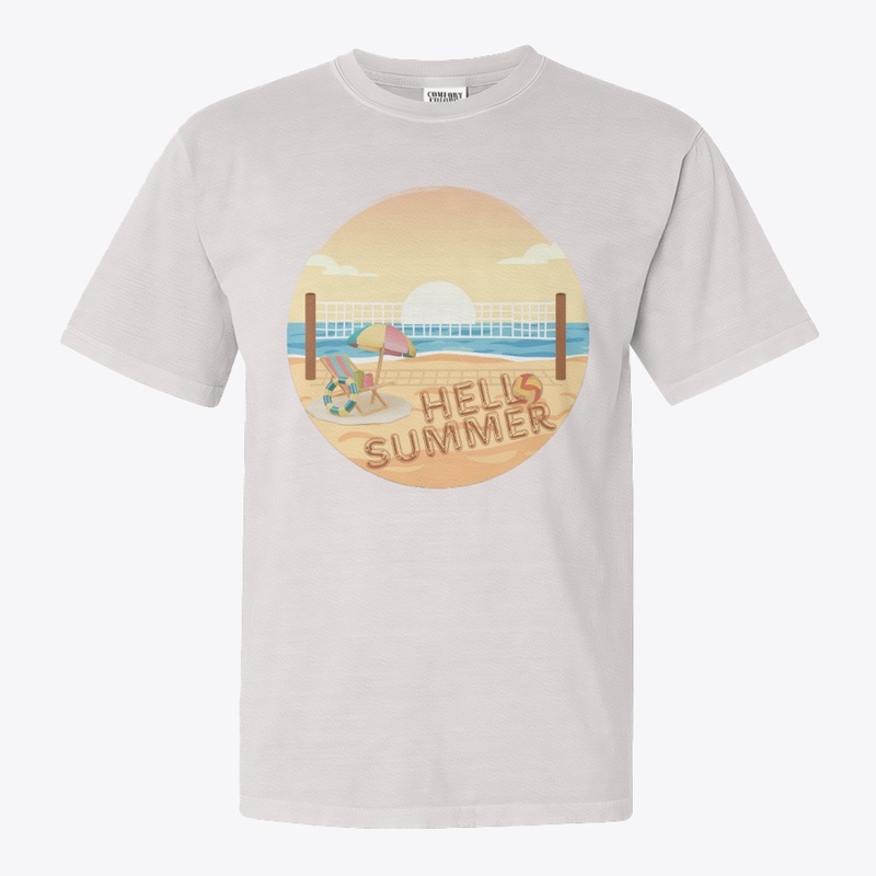 Hello Summer Beach Vacation Art