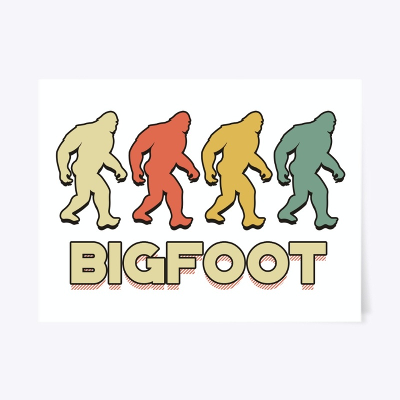 Retro Vintage Bigfoot For Animal Lover