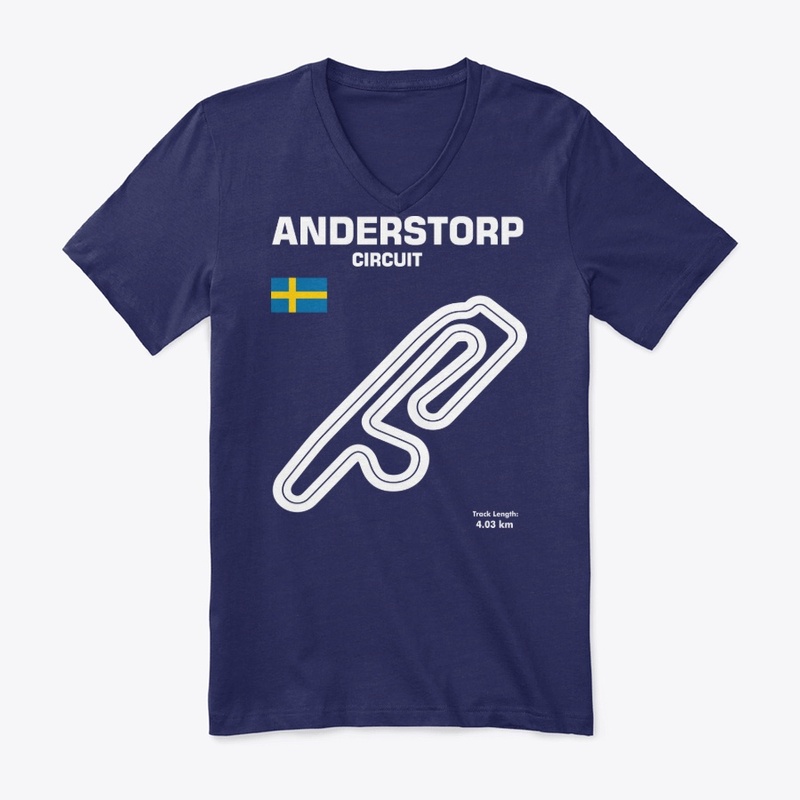 Anderstorp Circuit Track Outline shirt