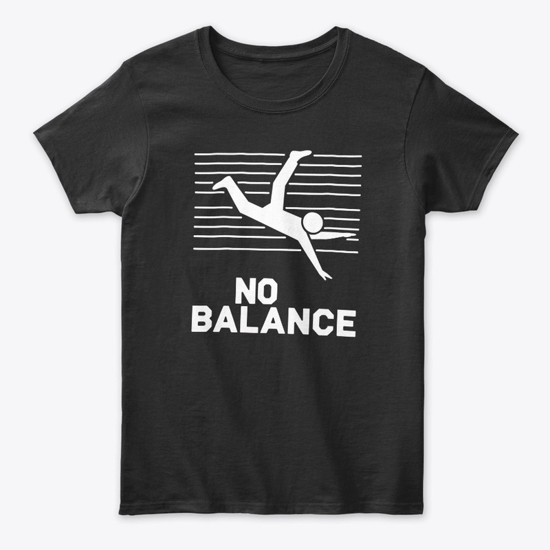 No Balance White Logo - Funny T-Shirts