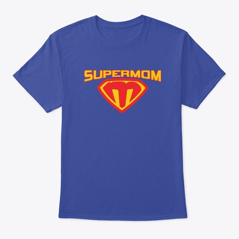 Super Mom Deep Royal T-Shirt Front