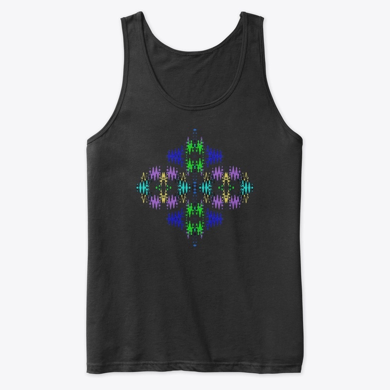 Hippie-inspired abstract pattern