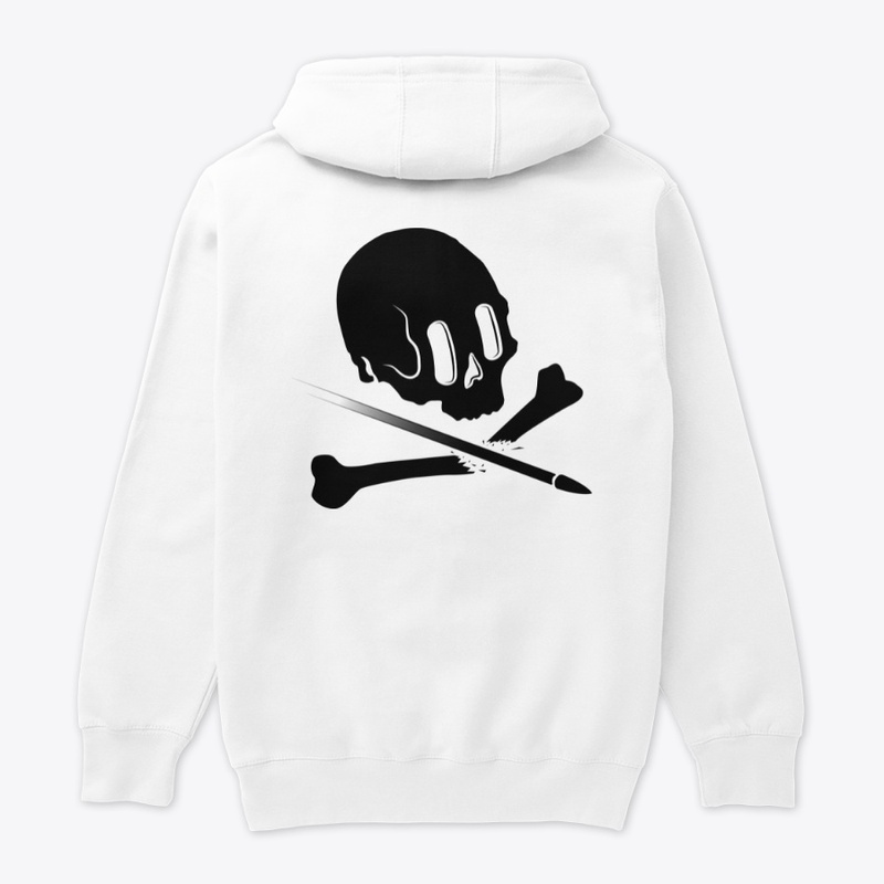 Sniped Skull Pullover Hoodie - BLACK
