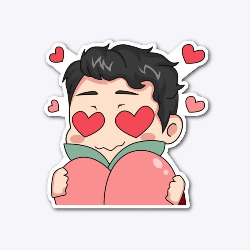 Peachy Keen Emote Sticker