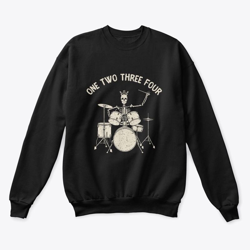 Halloween Skeleton Play Drum cool tshirt